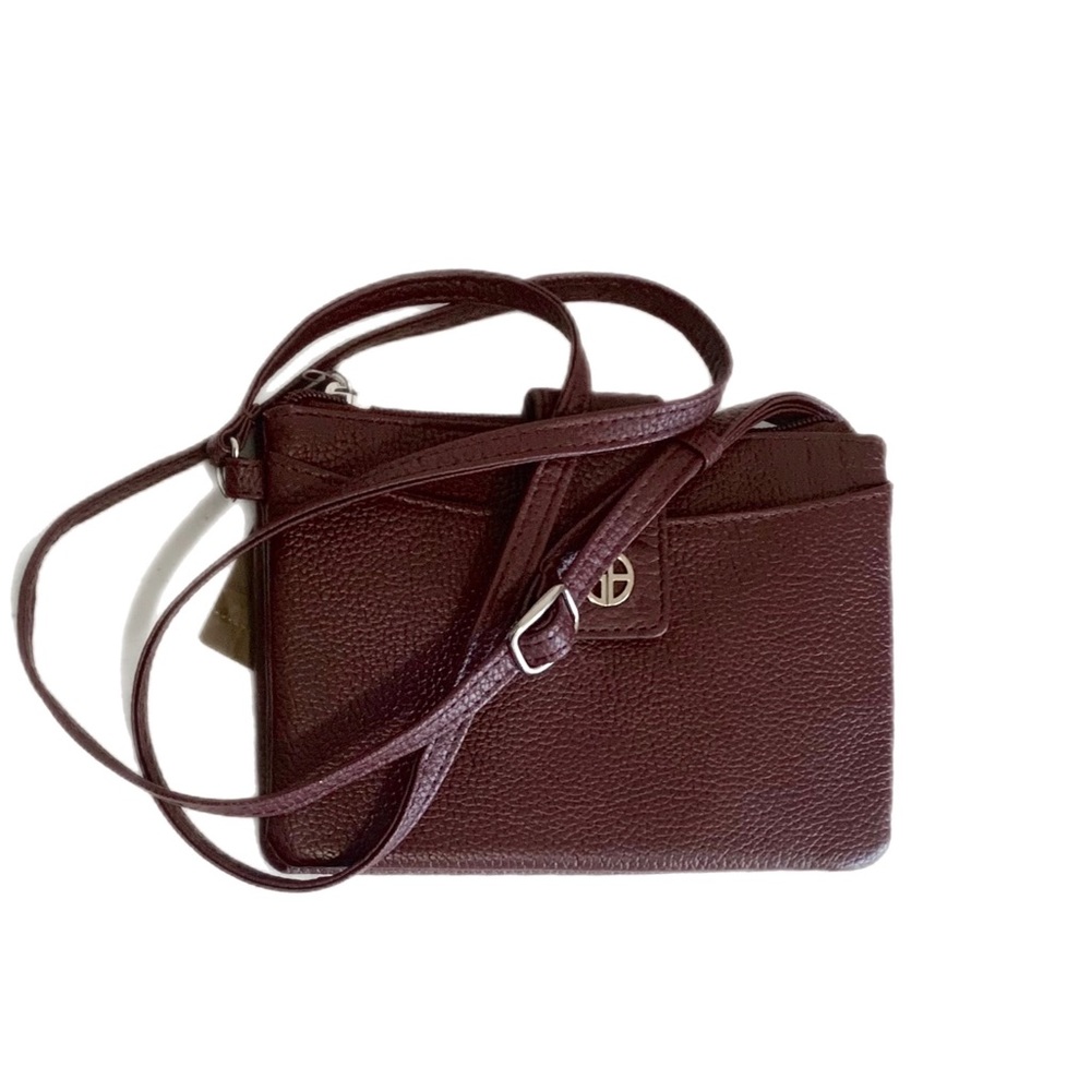 NWT💕 Giani Bernini Small Soft Core Leather Crossbody Purse - Picture 2 of 6